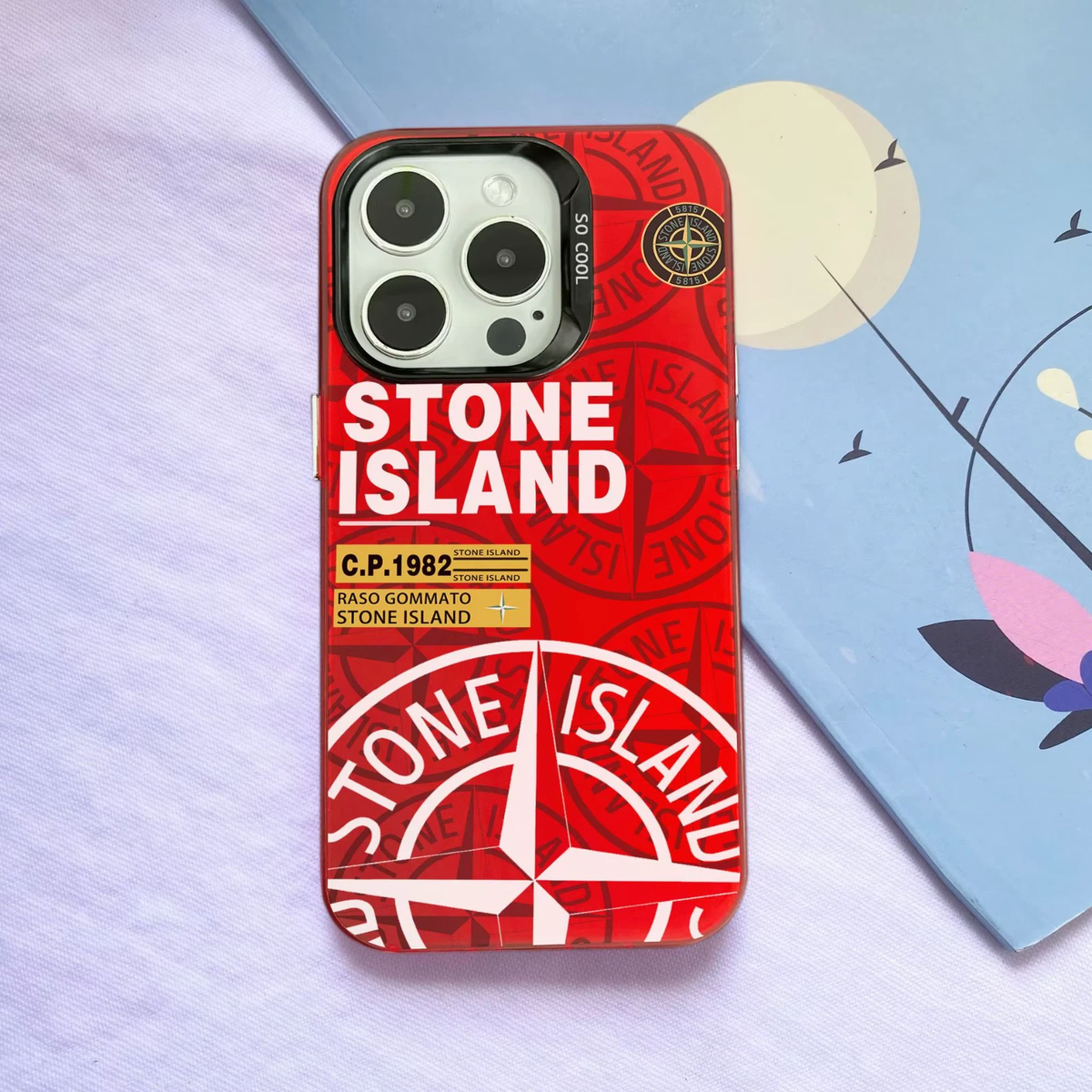 Coque / Case Stone Island iPhone 15 Neuve Rose Qualité prémium