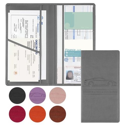 JUSTTOP 1Pack Car Registration and Insurance Holder,Car 1 PCS, Gray-1PCS 