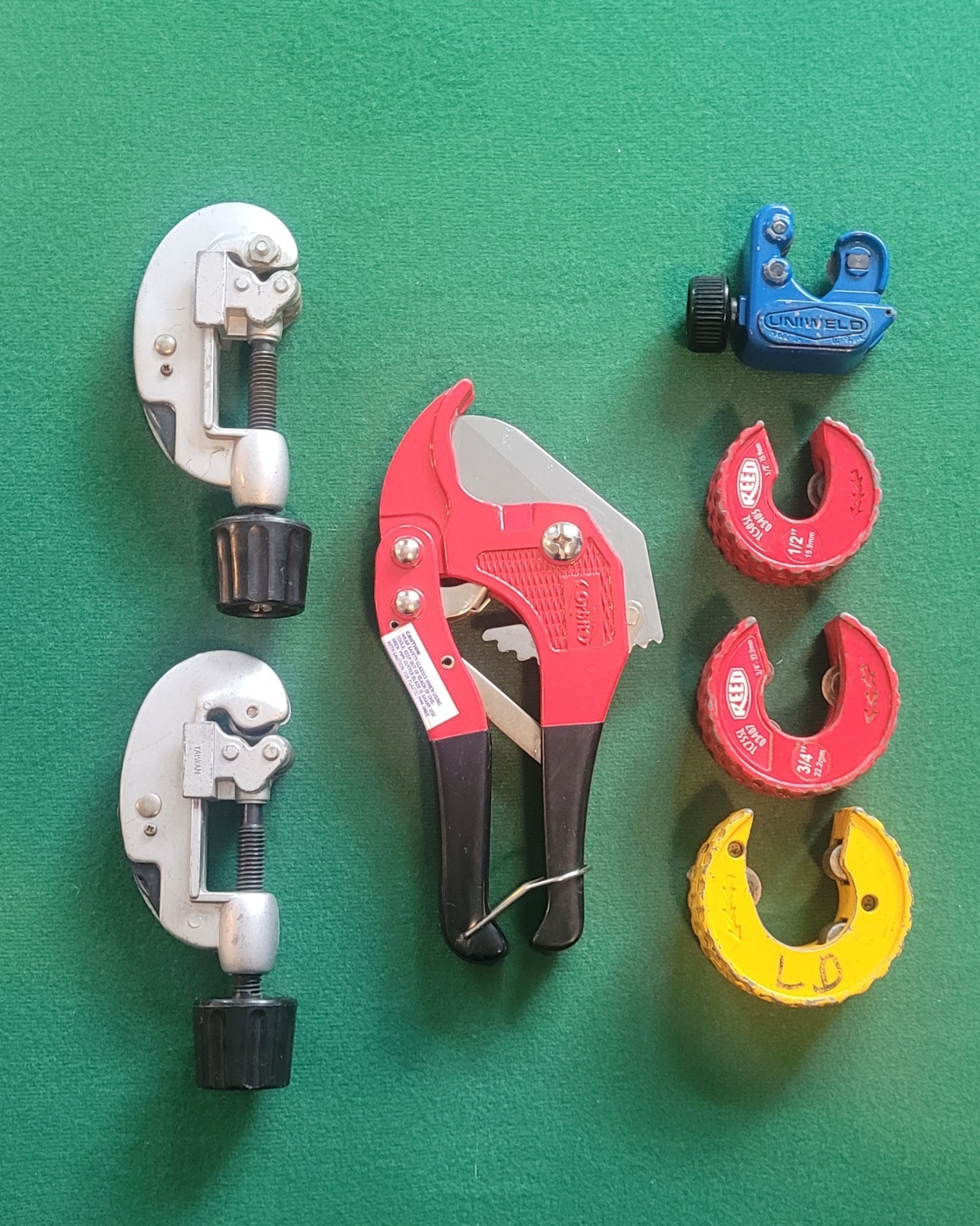 Reed Copper Tubing Cutter @3/Screw Feed Cutter@2/Orbit Pipe Cutter/Mini Cutter