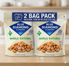 Blue Diamond Whole Natural Almonds 25 Oz Free...