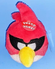 Angry Birds Space 5” Red Bird Stuffed Animal Plush NO SOUND Commonwealth Toy NWT