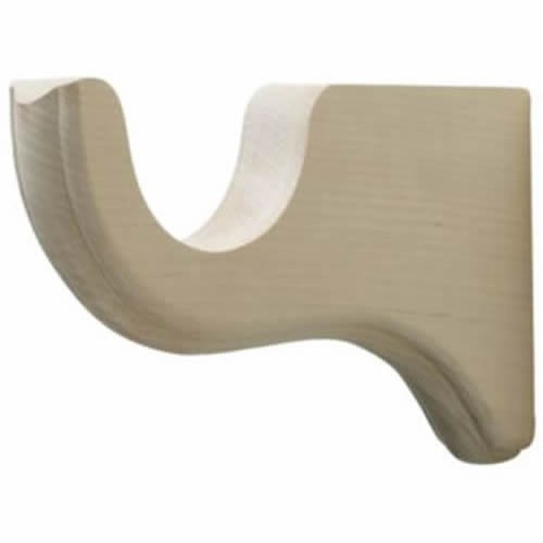 1 PAAR Kirsch Rohholz Trend Halterung 6" Rücklauf für 1-3/8" Stange 5614EG091 - Bild 1 von 7