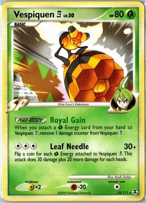 Pokemon Card - Vespiquen E4 35/111 Rising Rivals Rare Heavily Played