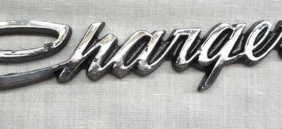 1971 1972 1973 1974 Dodge Charger original script chrome emblem