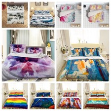 3D Oil Painting Colorful Quilt Cover Duvet Cover Comforter set