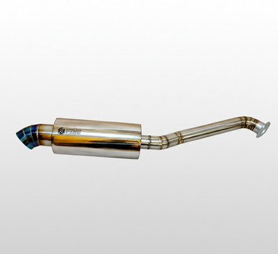 AXLE BACK EXHAUST 2INCH BLUE TURN DOWN TIP FD CUSTOM HONDA JAZZ/FIT GE 2009-2013