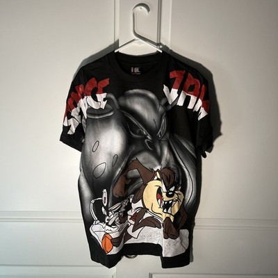 SPACE JAM T SHIRT ALL OVER PRINT - GIANT BY TEE JAYS SIZE L