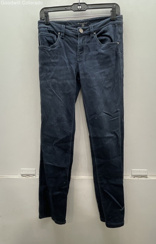 Elie Tahari Womens Blue 5-Pockets Design Casual Straight Jeans Size 4
