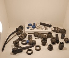 New Lot Of Over 30 Miscellaneous Amphenol Connectors Pins Hoses And Parts