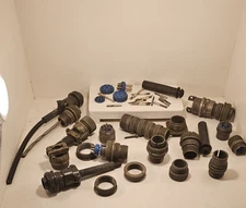 New Lot Of Over 30 Miscellaneous Amphenol Connectors Pins Hoses And Parts 