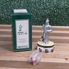 Scatola portagioie con cerniera in porcellana Wizard Of Oz The Tin Man 1998 Midwest Cannon Falls