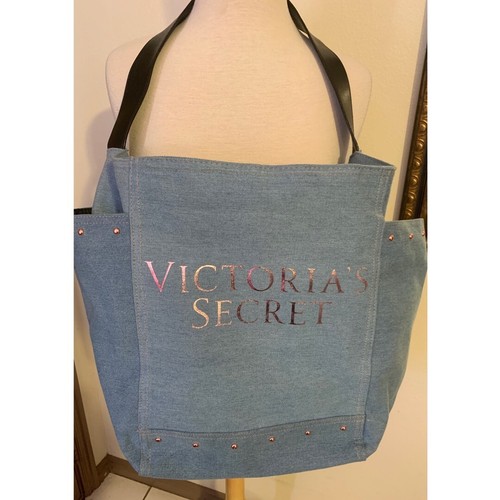Victorias Secret Denim Bag Jean Tote 