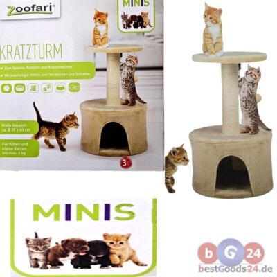 Kratzbaum Kratzturm kleine Katzen Kitten Zoofari Katzenspielzeug NEU |  eBay.de