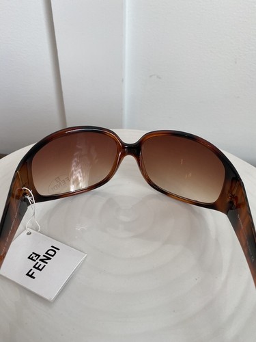 Fendi Sunglasses P731 C. 46-105 80 17 117 Tortoise Frame Logo Oversized NOS - Picture 4 of 8