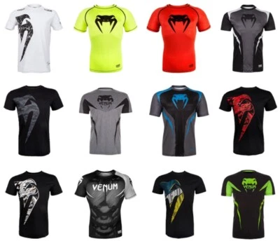 Venum T-Shirt Men Short-Sleeve Fighting Training Quick-Drying Breathable Fitness