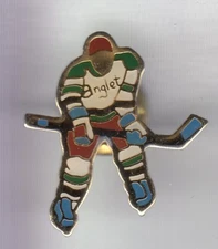RARE PINS PIN'S .. SPORT HIVER ICE HOCKEY SUR GLACE 2 PAYS BASQUE ANGLET 64  ~D4