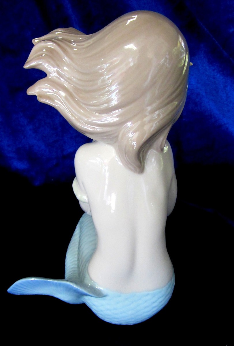 NAO BY LLADRO JEWEL OF THE SEA #1368 BRAND NIB MERMAID PEARL