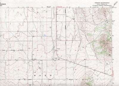 Vernon Quadrangle Utah 1993 USGS Topo Map 7.5 Minute Topographic