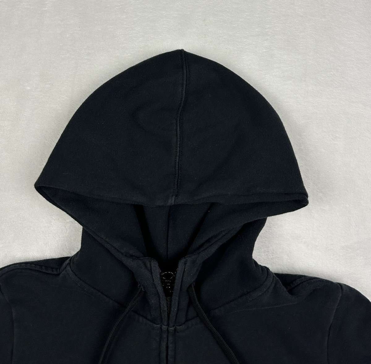 North Face Women Sz M Black Gold Foil Metallic Logo Full Zip