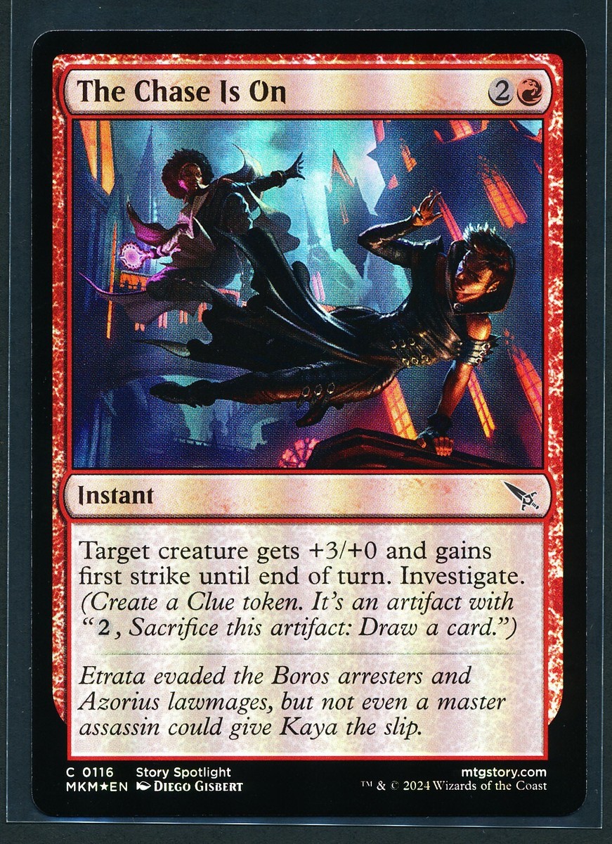 mtg murders at karlov manor chase cards Magic the Gathering Uncommon It Doesn't Add Up #89 The Gathering The Chase is On -
