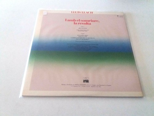 LLUIS LLACH "I AMB EL SOMRIURE LA REVOLTA" LP VINYL 12" EX/EX EX/EX CARPETA DOBL - Picture 2 of 2