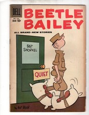 Dell Comics Beetle Bailey Volume 1 Book #18 Lower Mid Grade December 1958