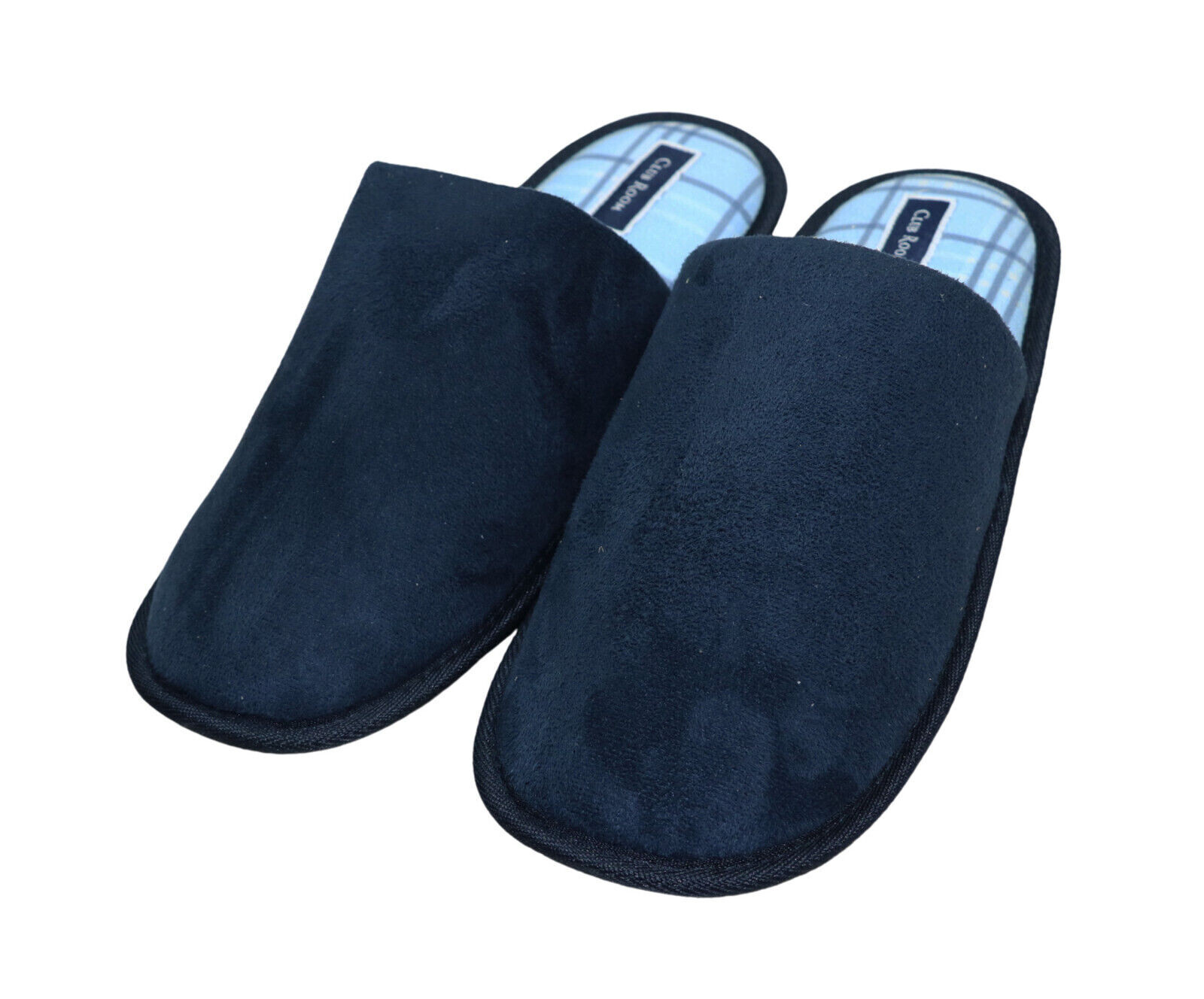Club Room IndoorOutdoor Comfort Slip-On Mens Classic Mule Slippers Navy Small 3890₽