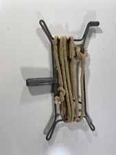 Vintage metal rope winder Clothesline Wash line Yarn 6 x 12"
