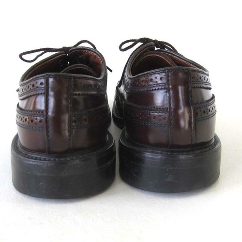 Dexter Burgundy Shell Cordovan Wingtip Oxfords Size 9.5 C Made In USA 217644 Vtg - Picture 3 of 6