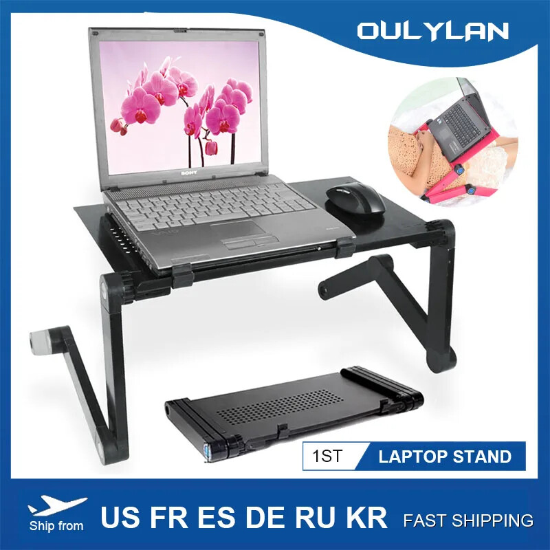 Laptop Stand Adjustable Folding Portable Notebook Computer Table for Sofa-image