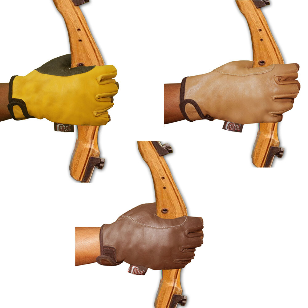 BOW HALF FINGER ARCHERY LEATHER BOW GRIP