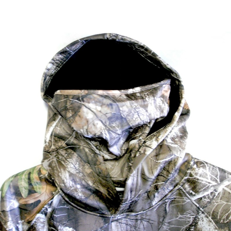 38-40 DEER DUCK TURKEY REALTREE EDGE CAMO HOODIE FLEECE FACE GAITER HUNT JACKET