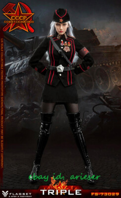 New Flagset 1/6 FS-73029 Red Alert Soviet Female Officer