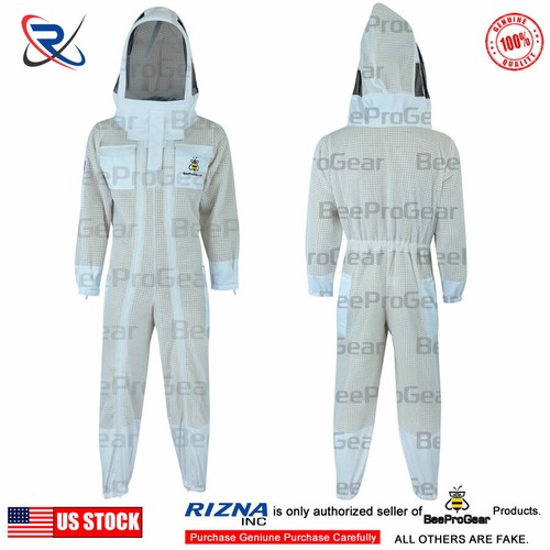 Traje de piloto de abeja apicultura malla ventilada cercado/velo redondo y guantes apicultor - Imagen 22 de 22