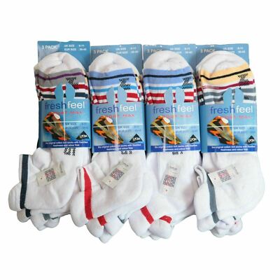 Mens Fresh Feel Sport Gym Max Cushioned Trainer Liner Socks Size 6-11 lot