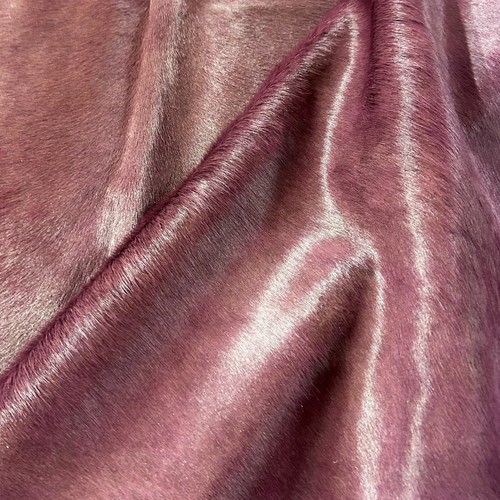 Dyed Beet Cowhide Rug Size: 6.5x7 feet D-927 - Picture 3 of 3