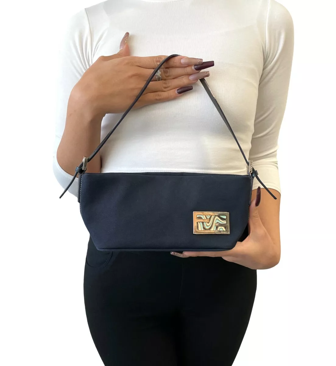 Fendi Peekaboo Pochette Crossbody Bag