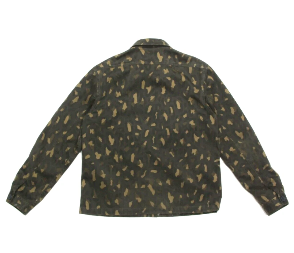 PAUL SMITH Caqui Camuflado Hombres Algodón Camisa Chaqueta Talla Grande Bolsillos Delanteros/621 Foto 3 de 4