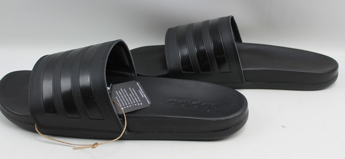 Adidas Adilette Comfort Mens Size 14 Black Slides Sandals Athletic NEW GZ5896 adidas Adilette Comfort Slides Mens Sandals Black GZ5896  main image 4