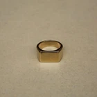 Rectangular Flat Bar Ring Mens Pinky Ring Silver Ring Women Ring Christmas Gift