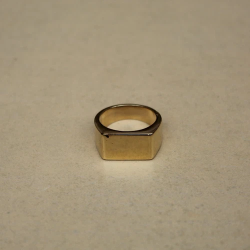 Rectangular Flat Bar Ring Mens Pinky Ring Silver Ring Women Ring Christmas Gift