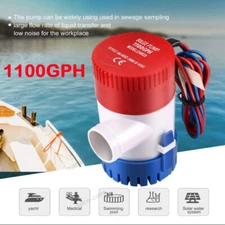 12V Electric Bilge Pump 1100GPH Marine Boat Submersible Water Pump Accessories