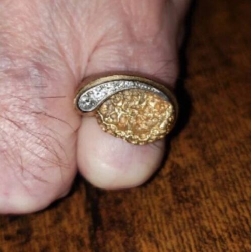 klinker Vertrek rekruut One of a kind vintage 14k gold band, 5 diamonds unique paisley design ring  | eBay