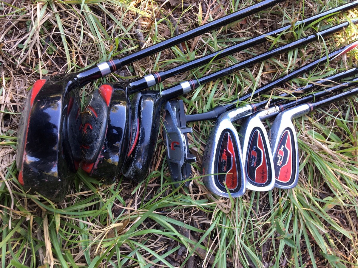 Walter Hagen JR Series II Golf Set Of 6 Clubs w/ Stand Bag Y