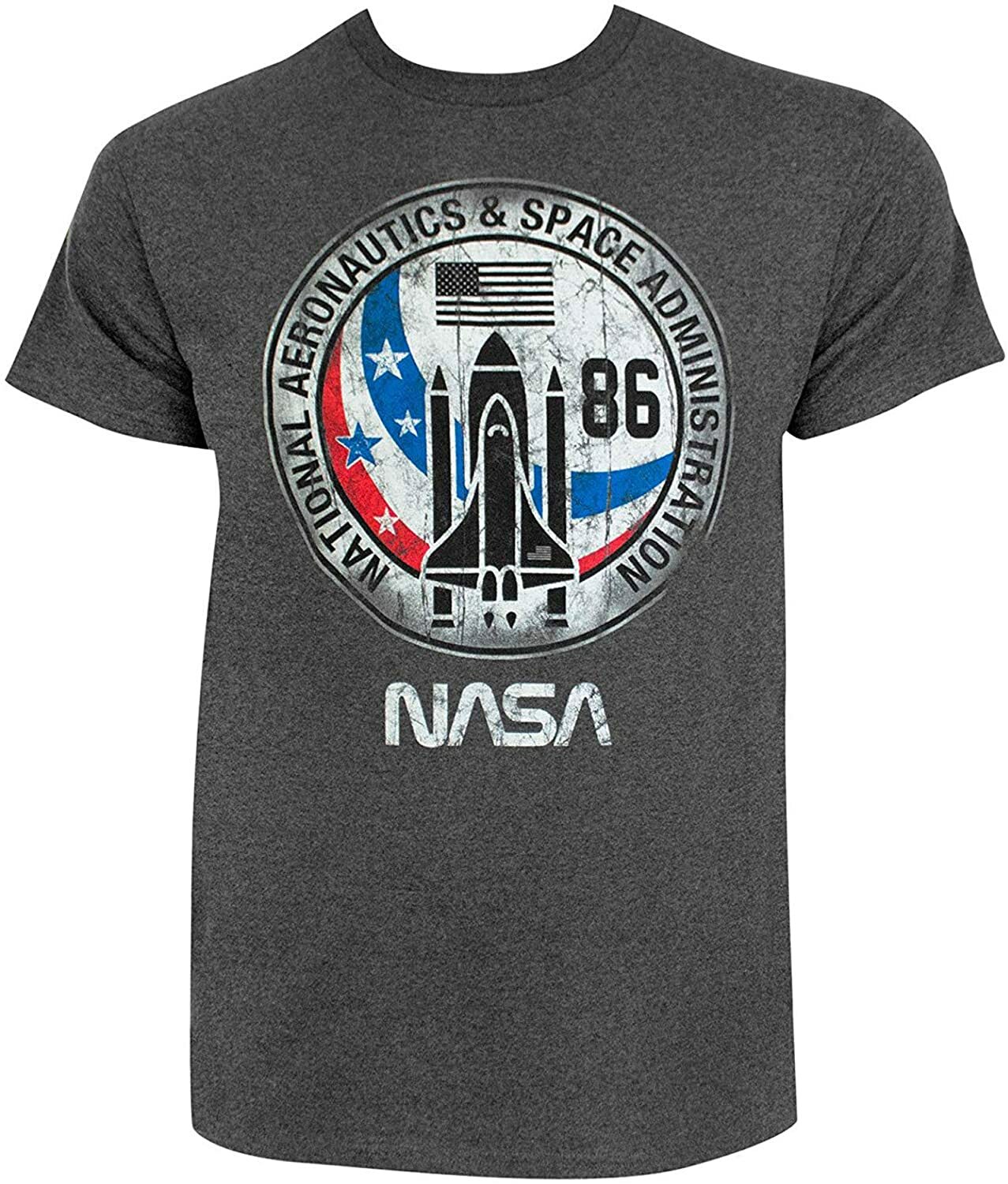 ALTRA T shirt logo Space Shuttle NASA 86 effetto invecchiato NUOVA NON INDOSSATA