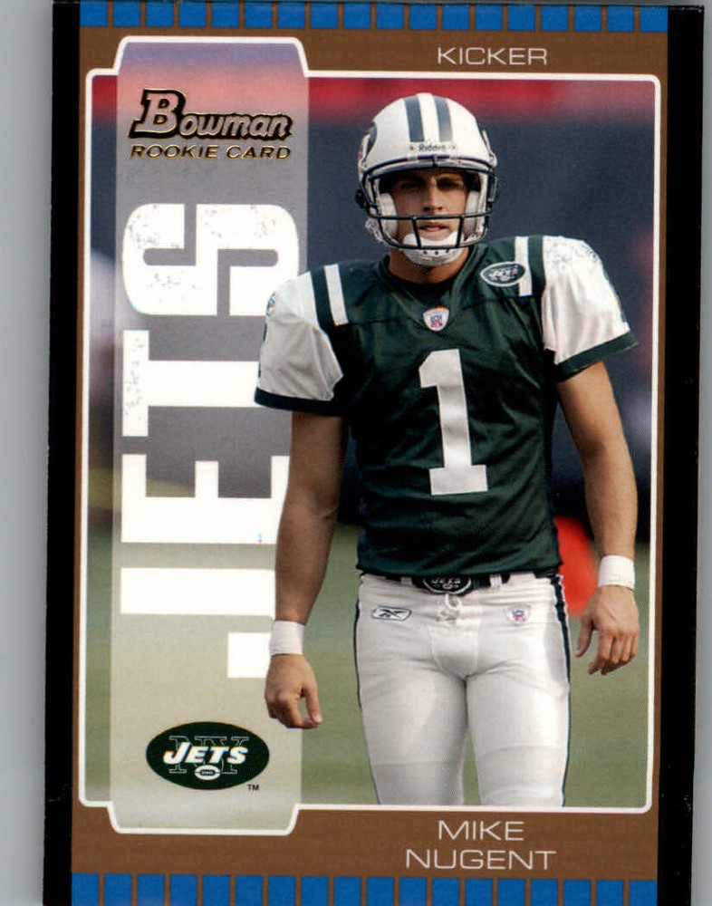 2005 Bowman Bronze New York Jets Football Card #175 Mike Nugent