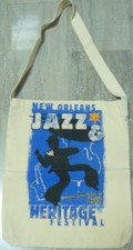 2001 NEW ORLEANS JAZZ FEST NEW BEIGE TOTE, 1-DAY CONFIRMED SHIP