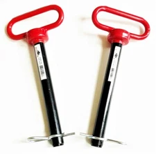 2 GOLIATH INDUSTRIAL RED HANDLE 3/4 X 7" TRACTOR HITCH PINS WAGON TRAILER RHP34L
