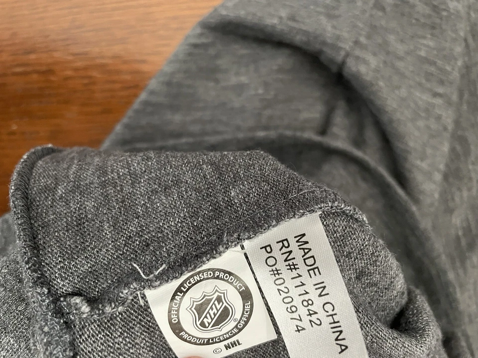 New York Rangers Quarter Zip Sweater by LevelWear Gray Small S 0224 - Image 4 of 4