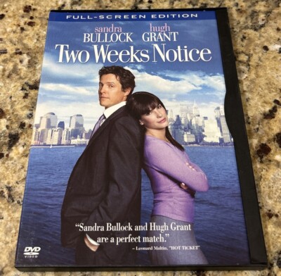 Two Weeks Notice (DVD, FULL FRAME) - SANDRA BULLOCK, HUGH GRANT